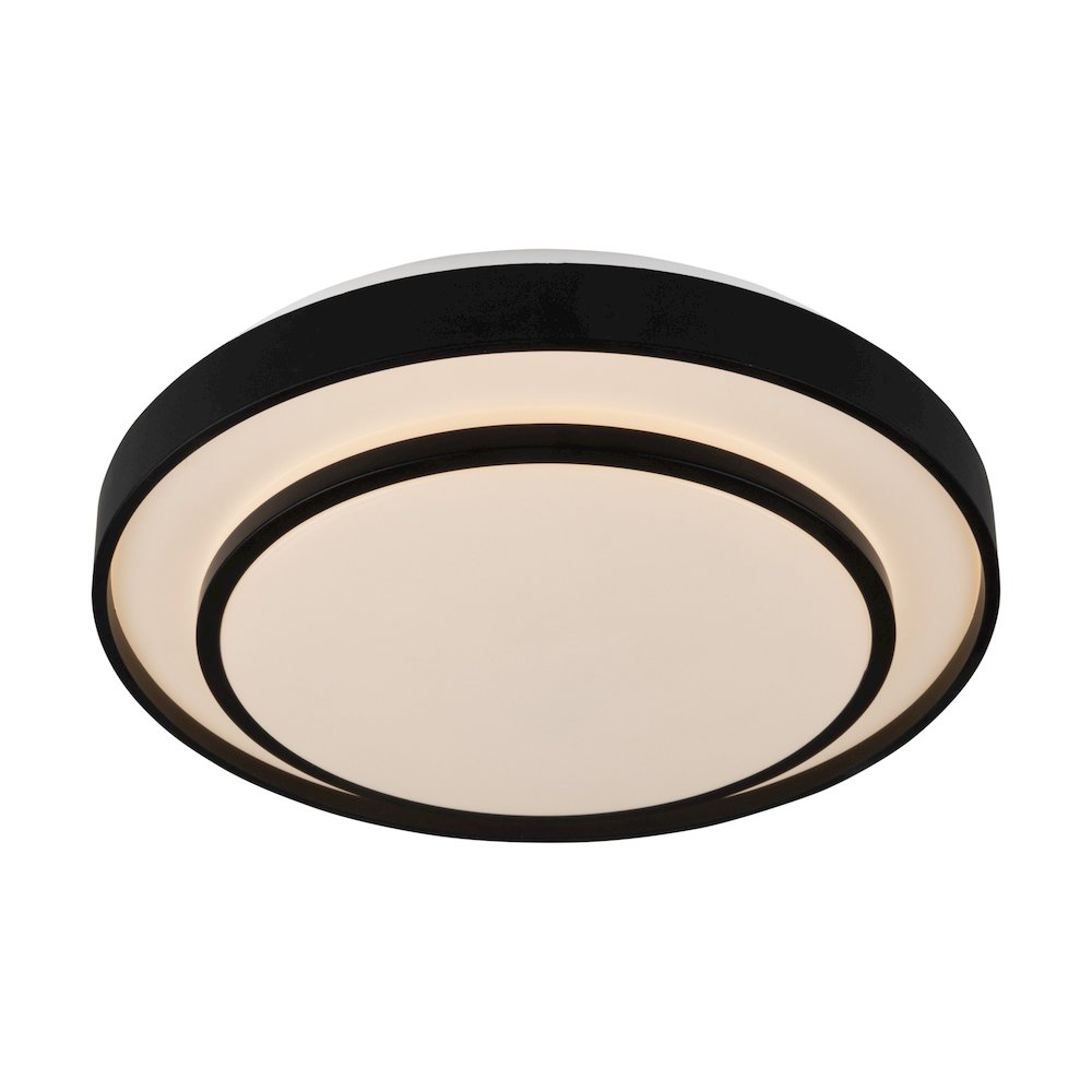 Aziza Collection 1Light 15" Flush Mount Black. Picture 3