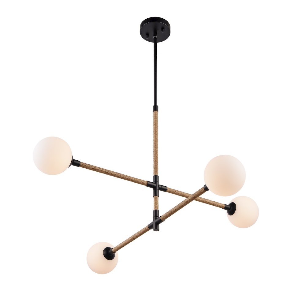 Capilano Collection 4Light Chandelier Black. Picture 4