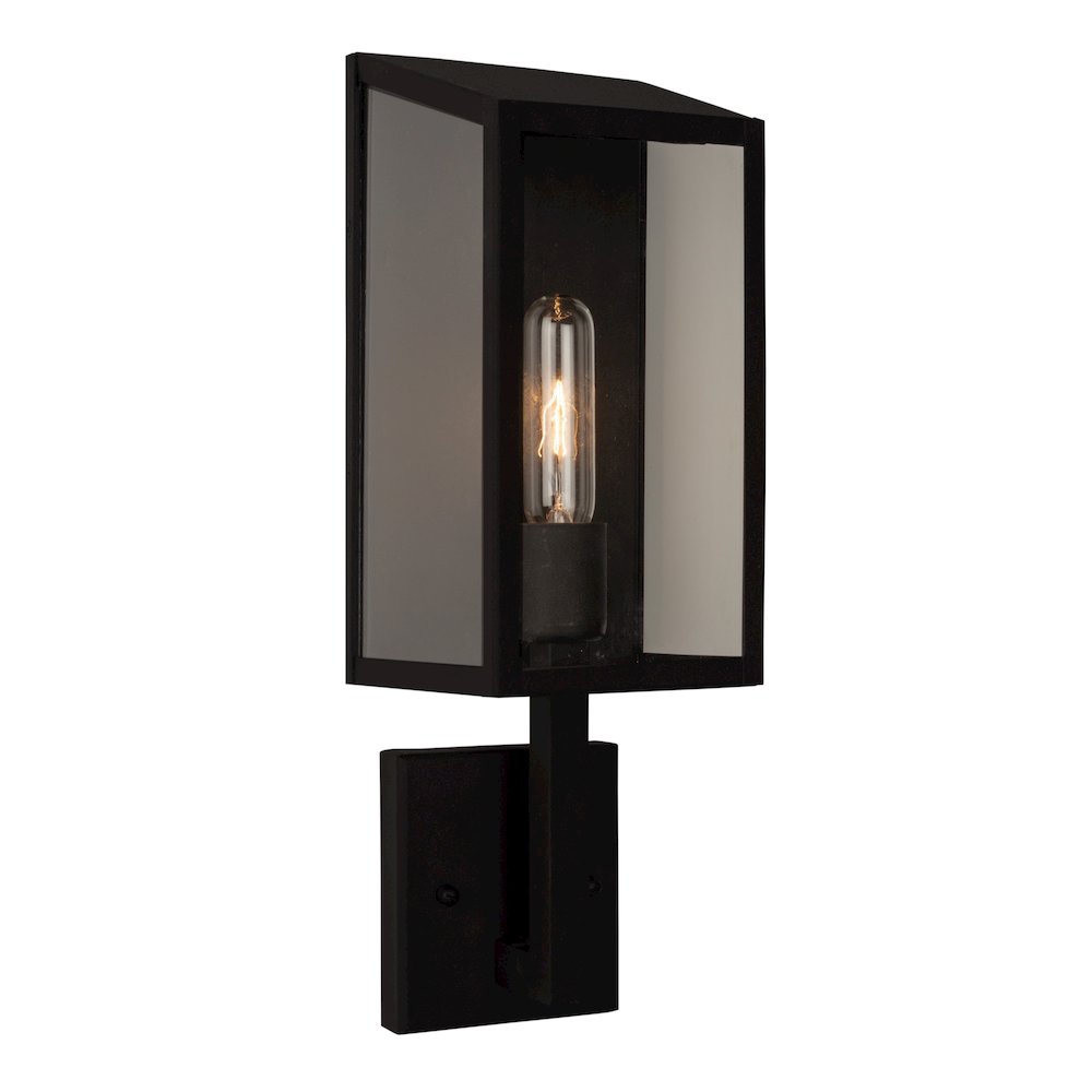 Sonesta Collection 1Light Exterior Wall Light, Black. Picture 1
