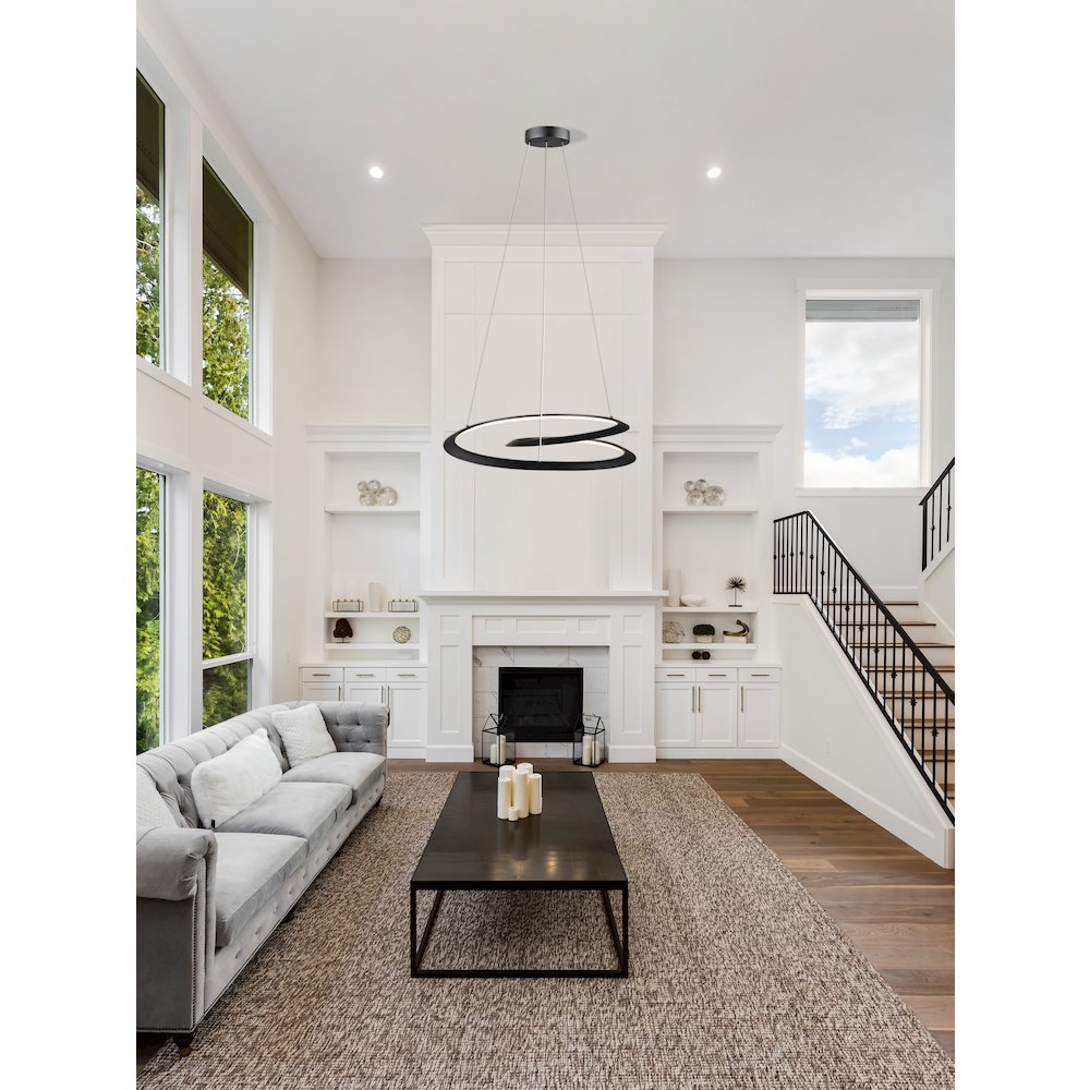 Ara 30W LED Pendant Black. Picture 7