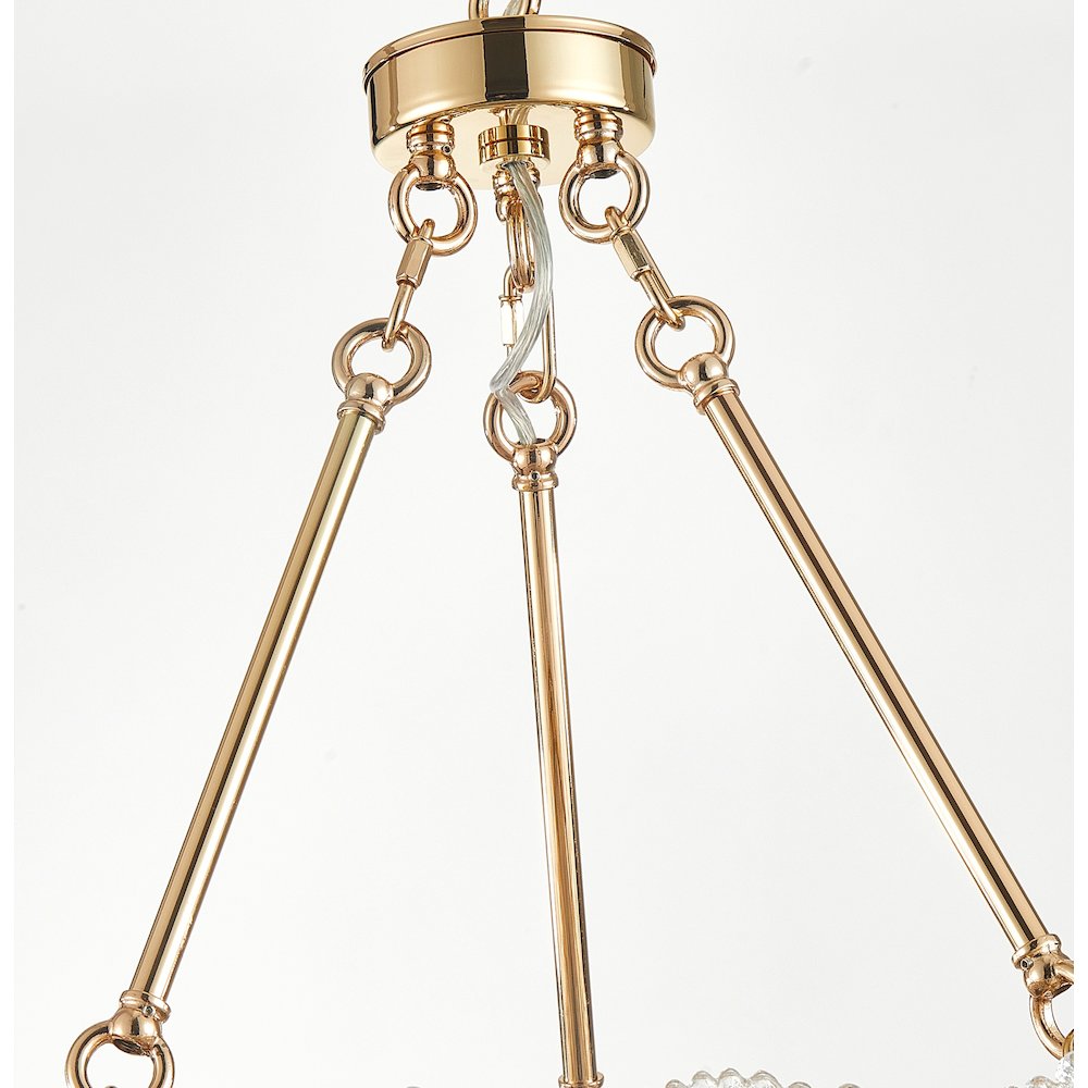 Bloom Collection 15Light Chandelier Brass. Picture 5