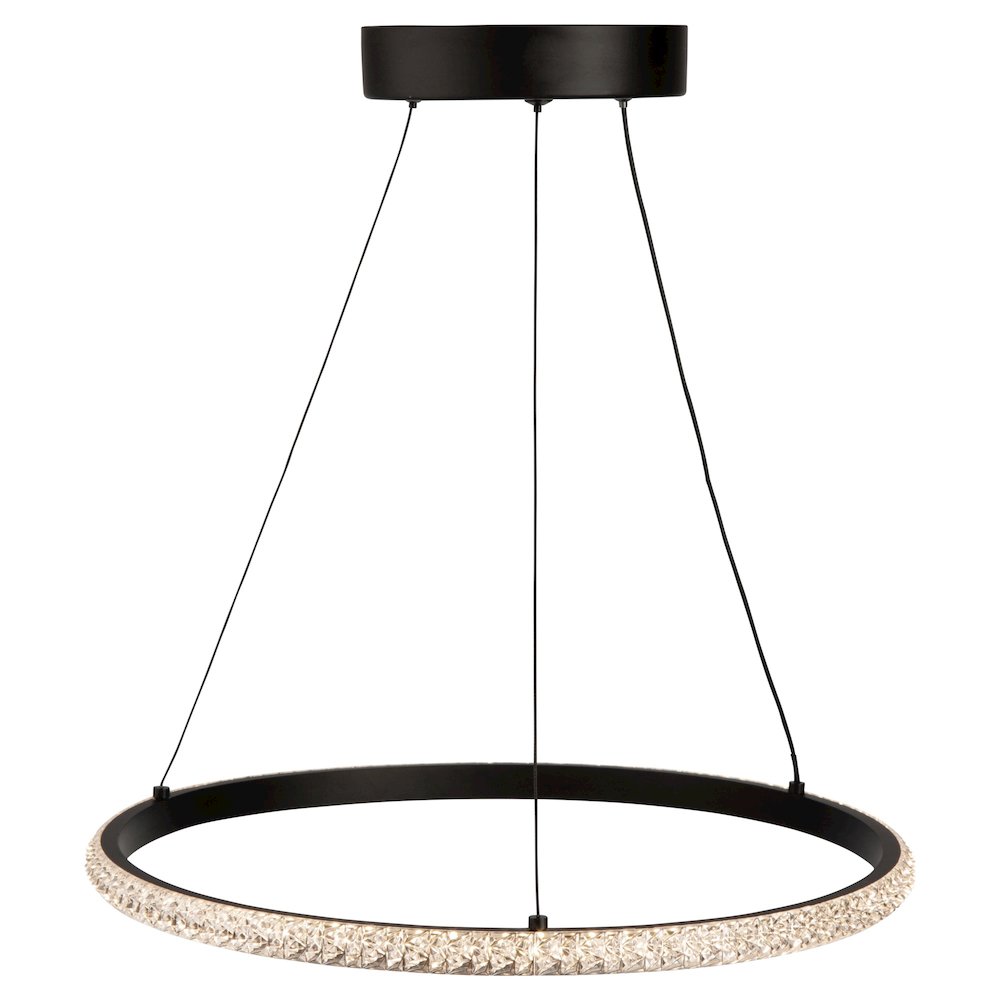 Nova 24W LED Pendant Black. Picture 4
