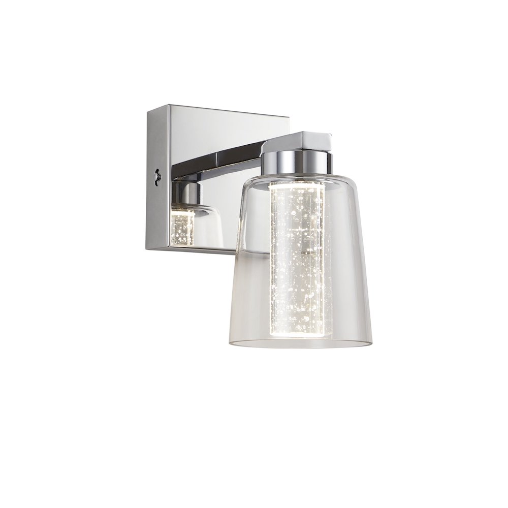 Dalton Collection 1Light Bathroom Sconce Chrome. Picture 4