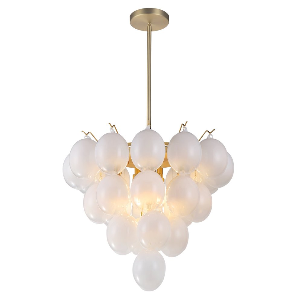 Globo Collection 9Light Chandelier Brass. Picture 2