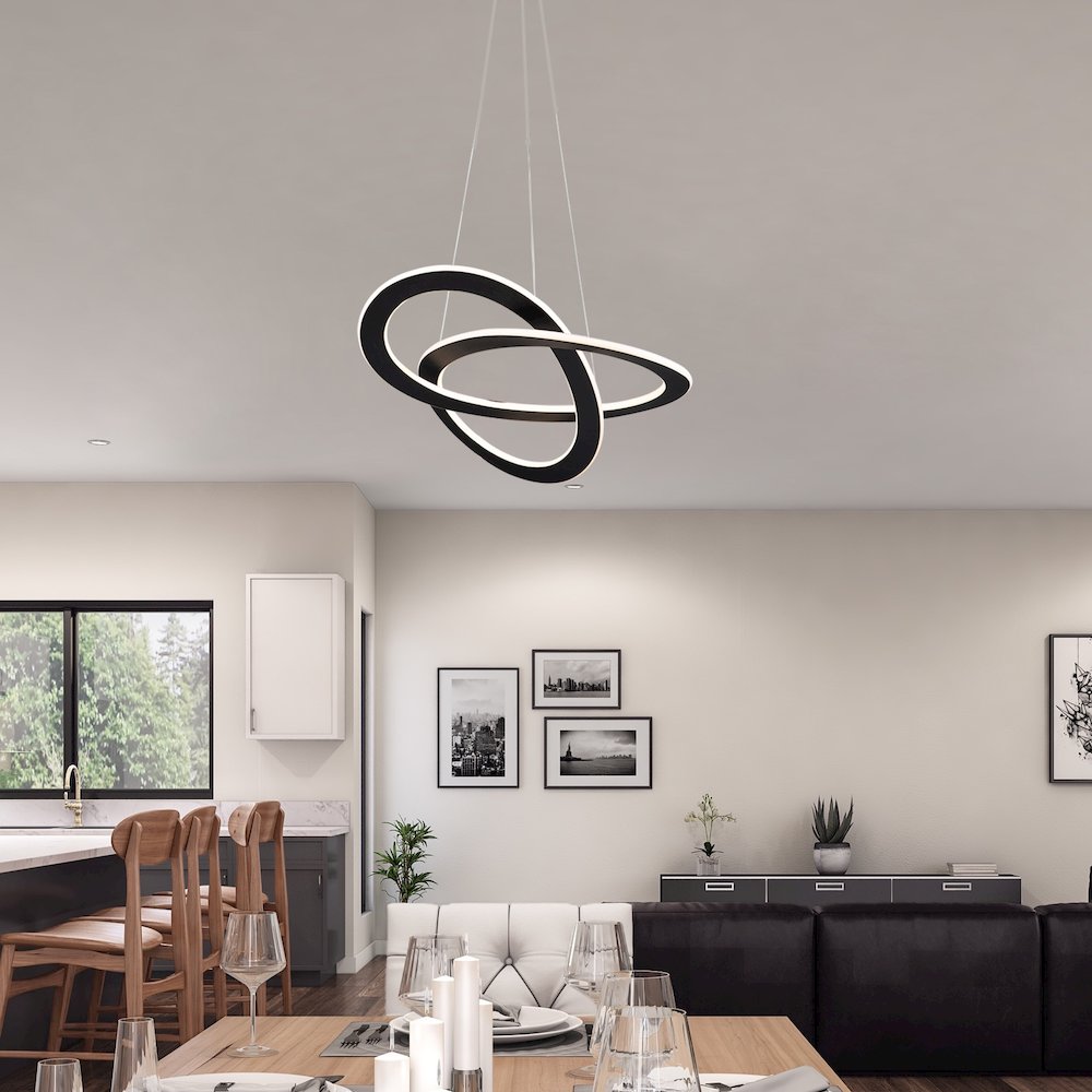 Wave Small 30W LED Chandelier. Picture 5