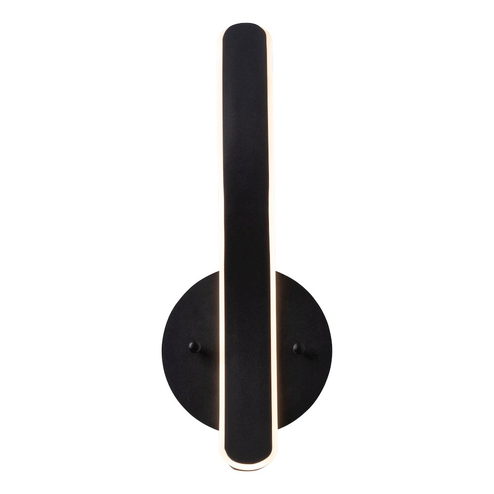 Sirius Collection Integrated LED Sconce, Black. Picture 1