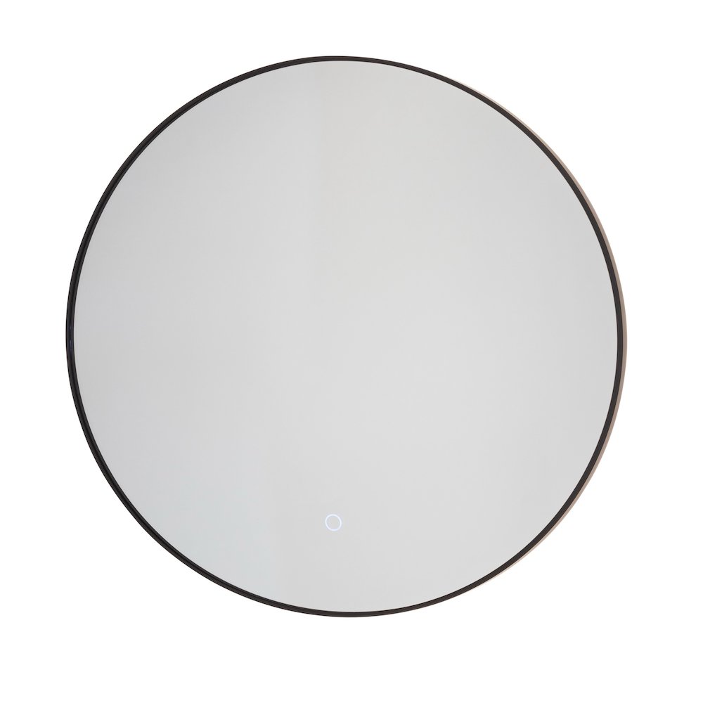 Reflections Collection 23W LED Wall Mirror Black. Picture 1