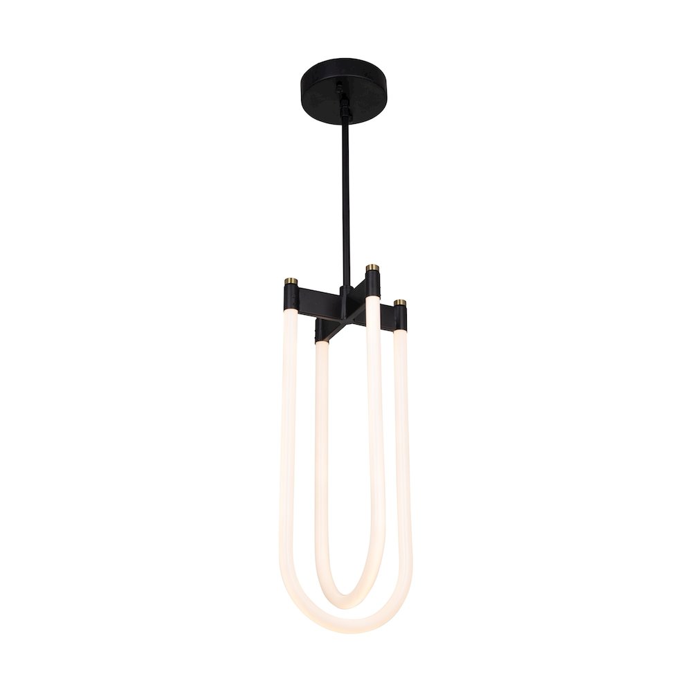 Cascata Collection 2Light Pendant Black and Brushed Brass. Picture 2