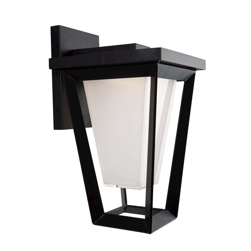 Waterbury 15W LED Outdoor Wall Light Black. Picture 8