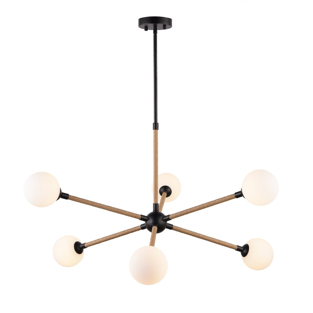 Capilano Collection 6Light Chandelier Black. Picture 5