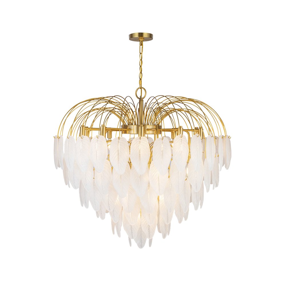Alessia Collection 24Light Chandelier Brushed Brass. Picture 5
