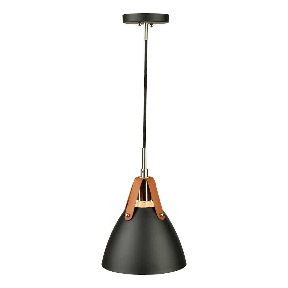 Tote 1 Light Pendant Black. Picture 3