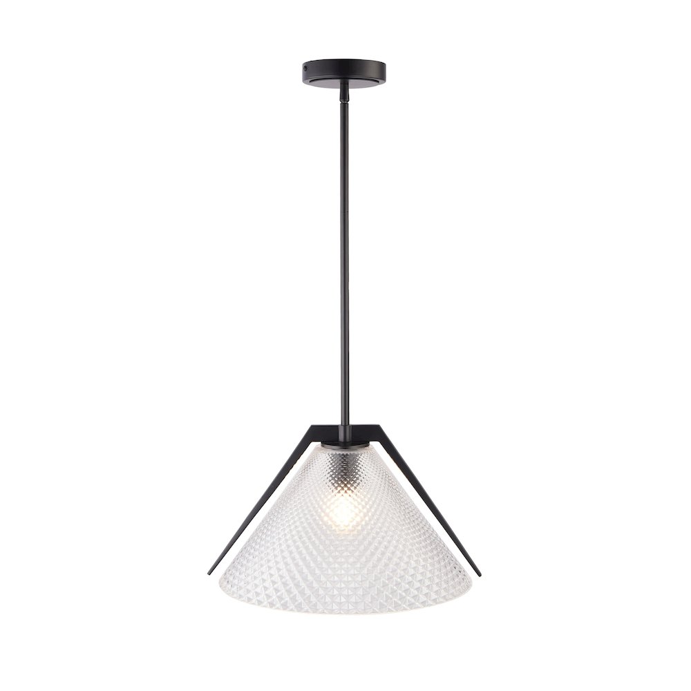 Baltic Collection 1Light Pendant Black. Picture 2