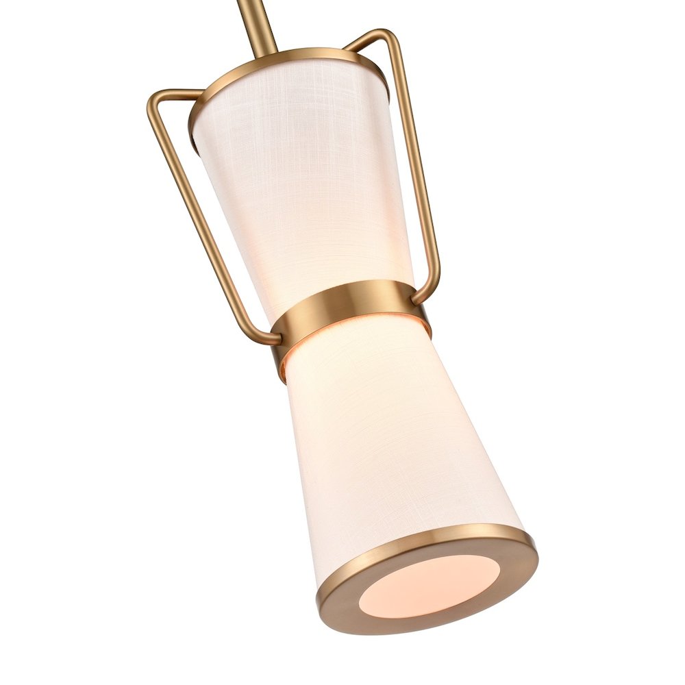 Layla Single Pendant Brushed Brass. Picture 4