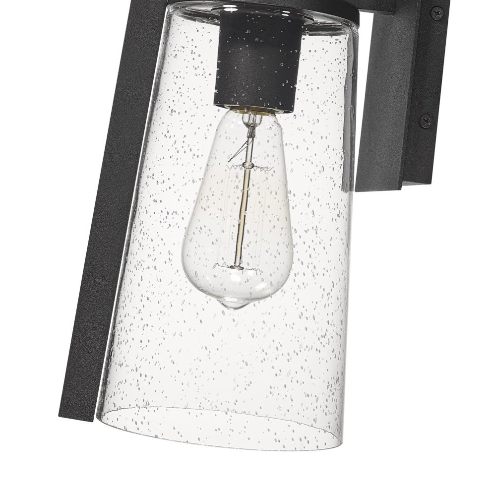 Portofino Collection Outdoor Wall Sconce, Black. Picture 3
