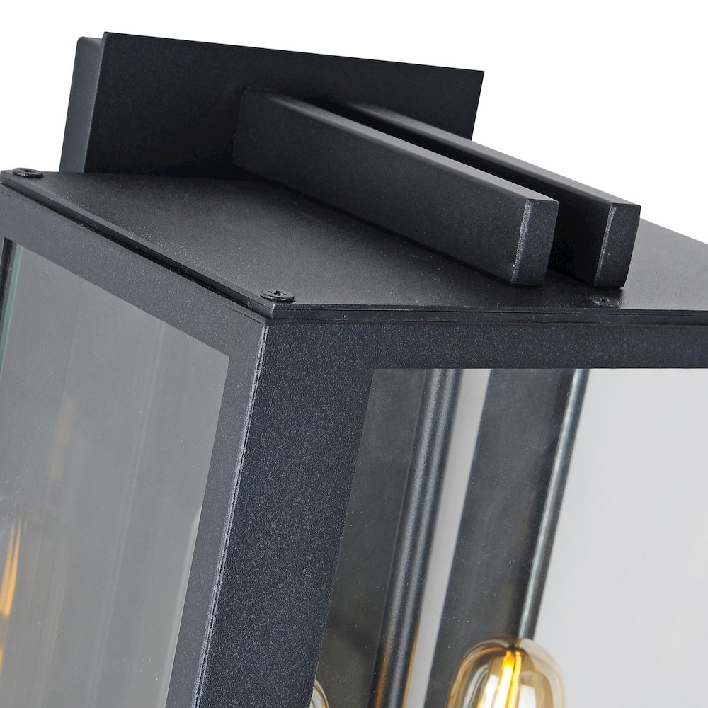 Waterville Collection 2Light Exterior Wall Light, Matte Black. Picture 3