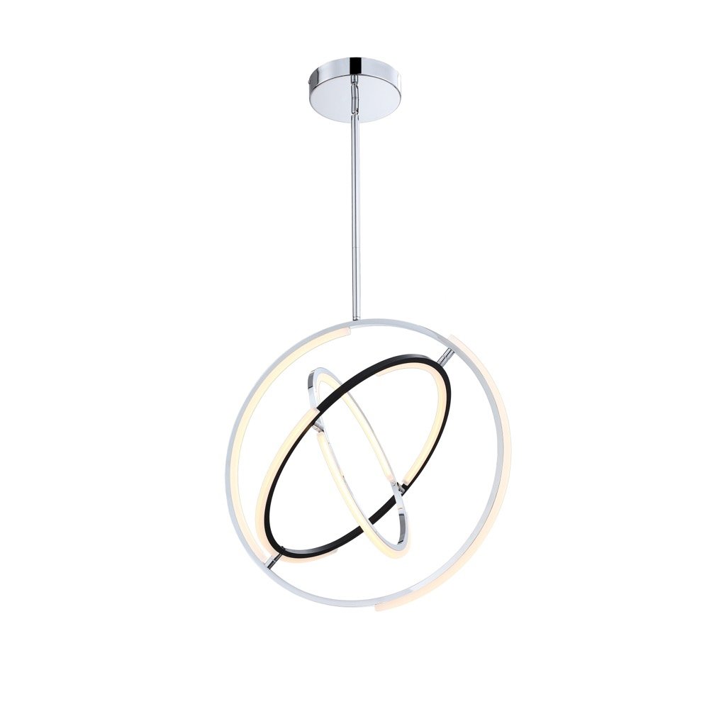 Trilogy Collection Integrated LED 24 in. Pendant, Polished Nickel. Picture 4