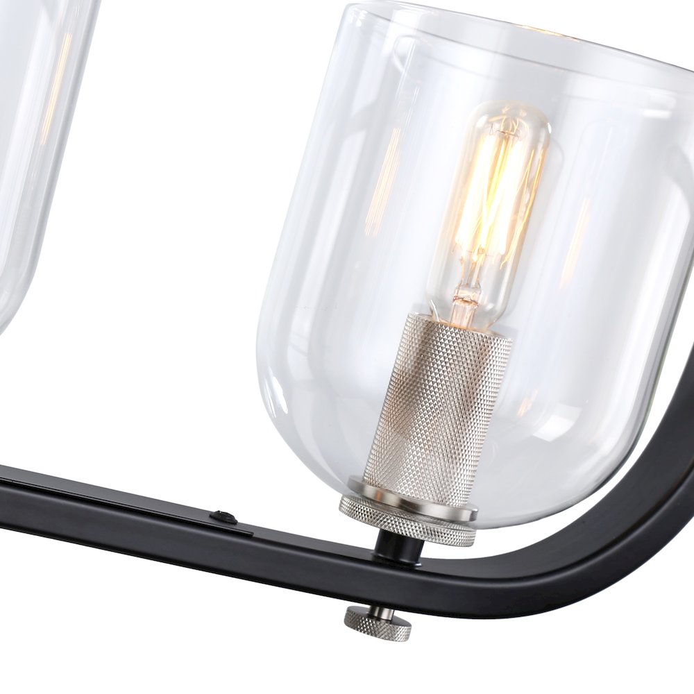Cheshire Collection 5Light Island Light, Black & Nickel. Picture 5