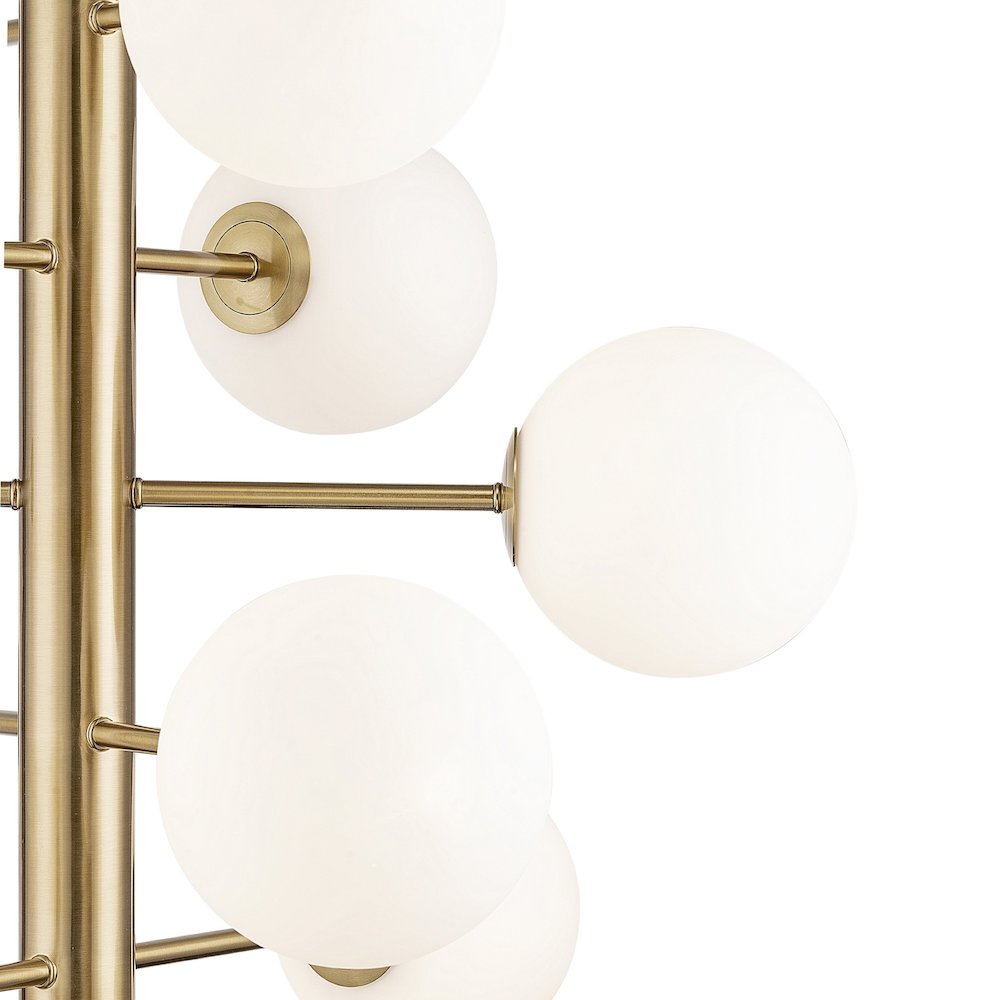 Aurelia Collection 12Light Chandelier Brass. Picture 4