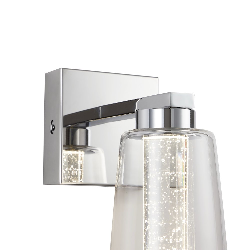 Dalton Collection 1Light Bathroom Sconce Chrome. Picture 6