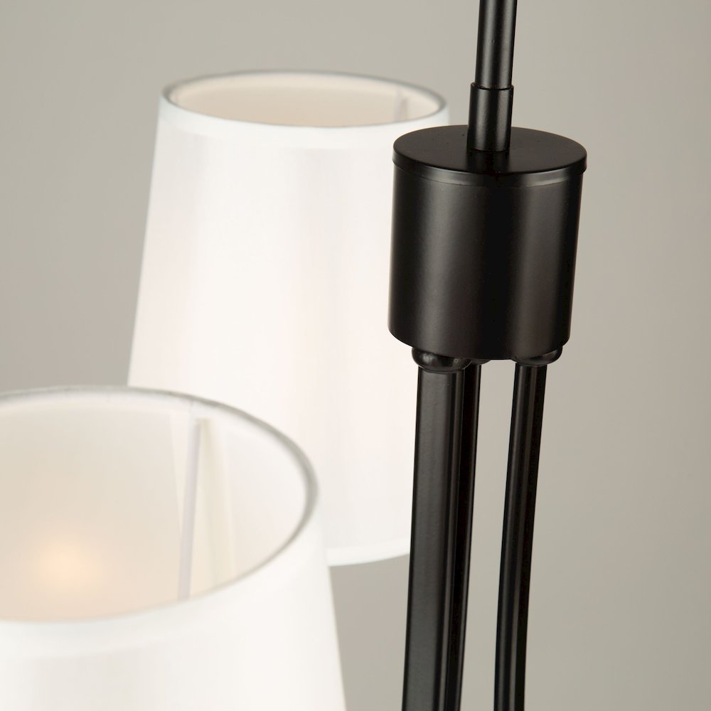 Rhythm 3 Light Chandelier Black. Picture 7