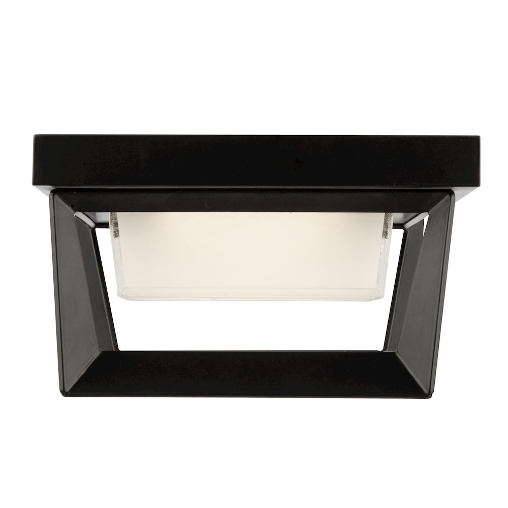 Waterbury 12W LED Outdoor Flush Mount Black. Picture 3