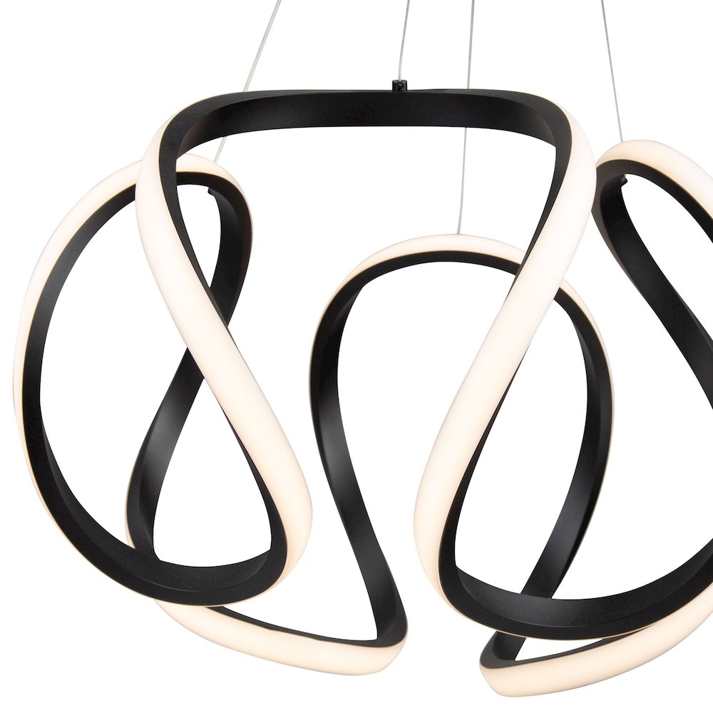 Mira 30W LED Pendant Black. Picture 5