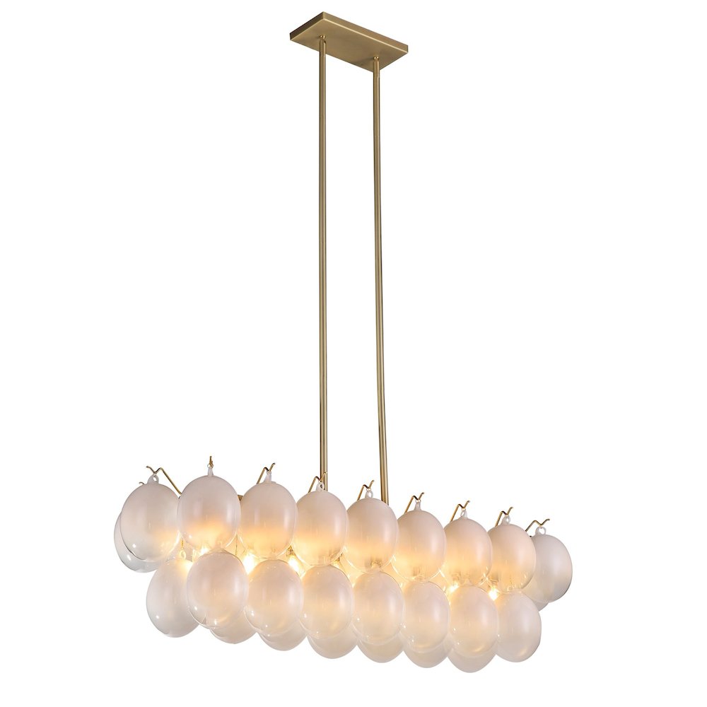 Globo Collection 8Light Island/Pool Table Brass. Picture 1