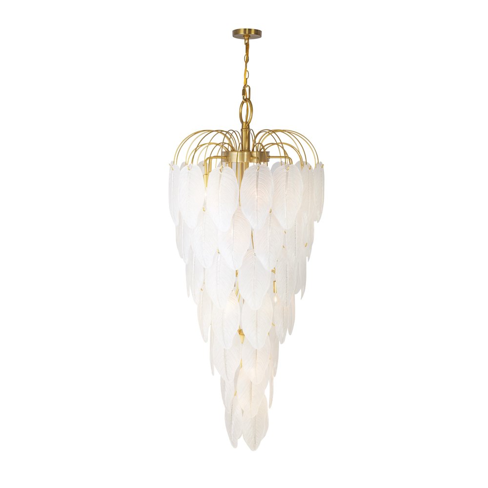 Alessia Collection 21Light Chandelier Brushed Brass. Picture 5