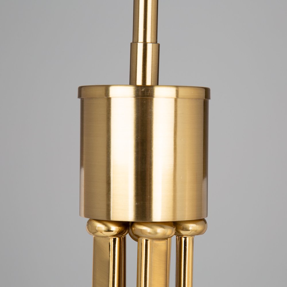 Rhythm 5 Light Chandelier Brushed Gold. Picture 7