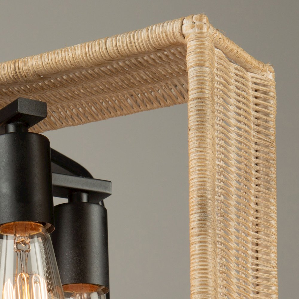 Perris 4 Light Pendant Black. Picture 5