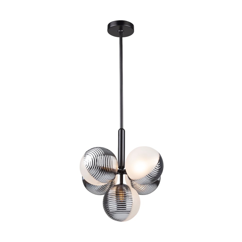 Bolla Collection 5Light Pendant Black. Picture 1