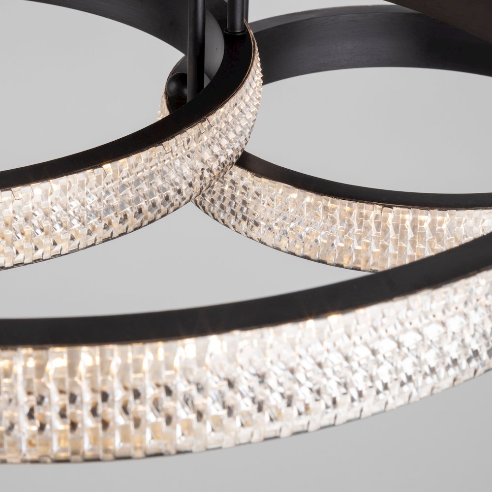 Nova 40W LED Flush Mount Black. Picture 5