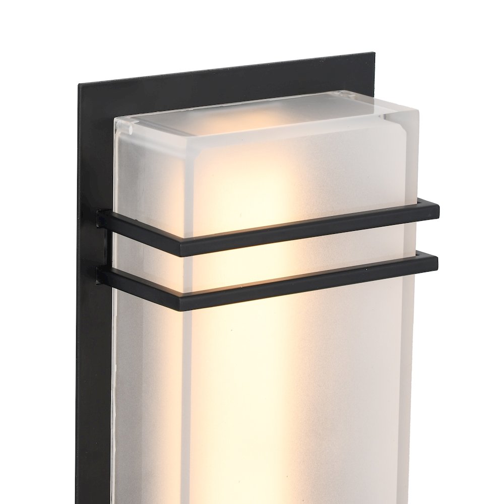 Sausalito 15W LED Outdoor Wall Light Black. Picture 6