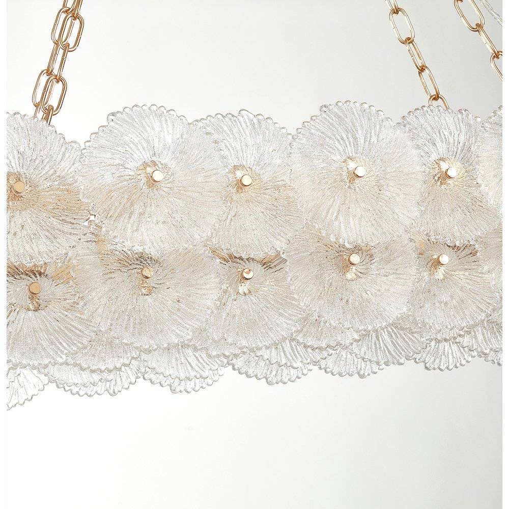 Bloom Collection 18Light 47.25" Chandelier Brass. Picture 3