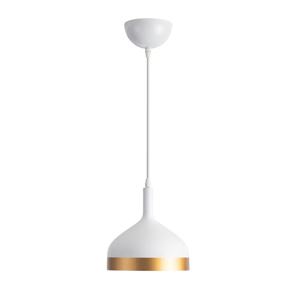 Dash Collection 1Light Pendant, White & Gold. Picture 2