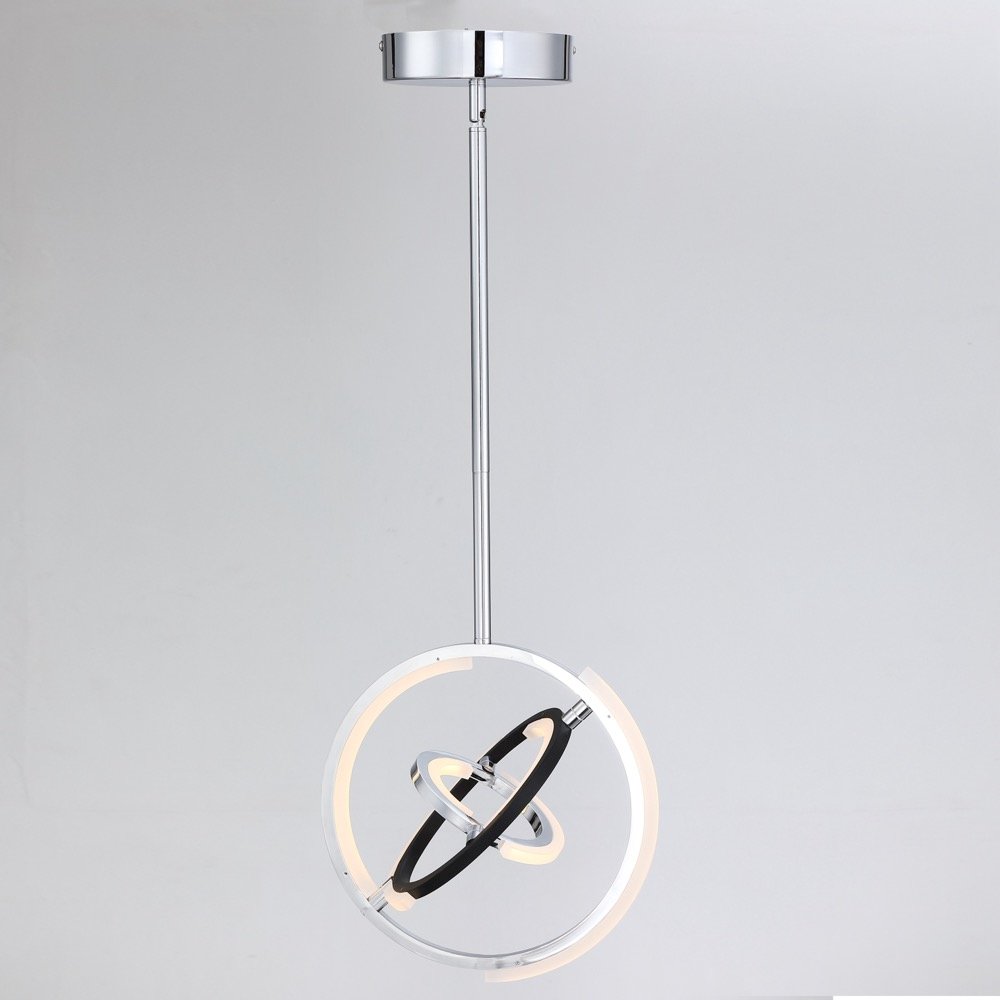 Trilogy Collection Integrated LED 13 in. Pendant, Polished Nickel. Picture 2