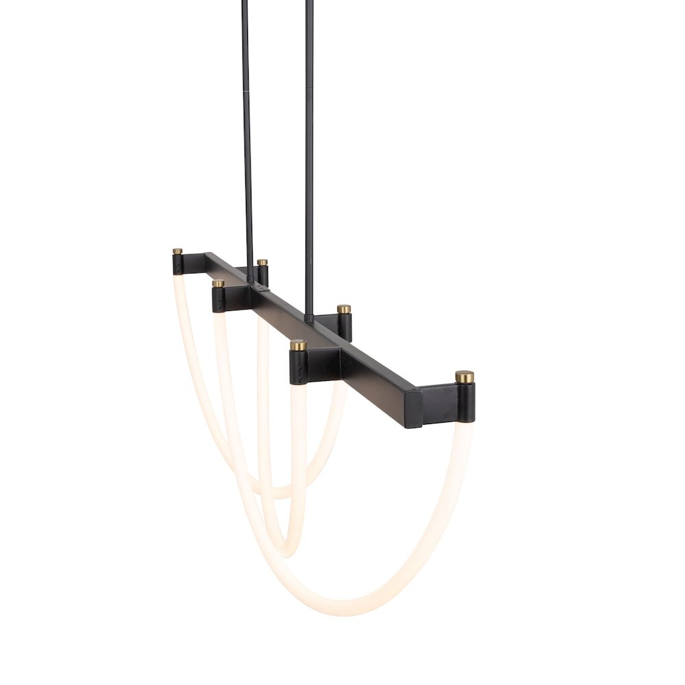 Cascata Collection Island Light Black and Brushed Brass. Picture 3