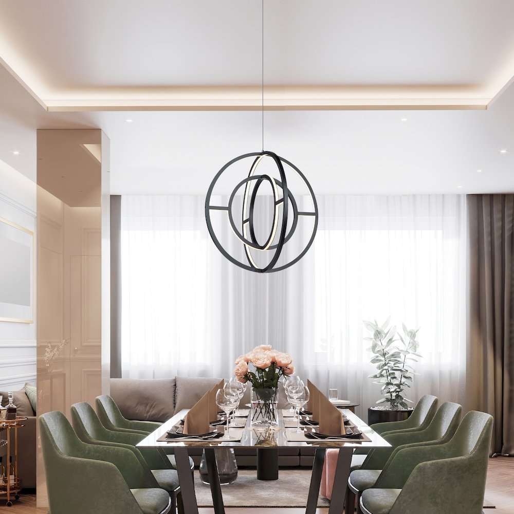 Celestial 35W LED Orb Chandelier. Picture 5