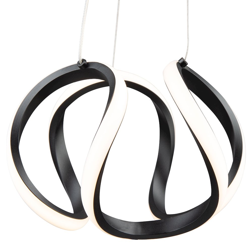 Mira 15W LED Pendant Black. Picture 7