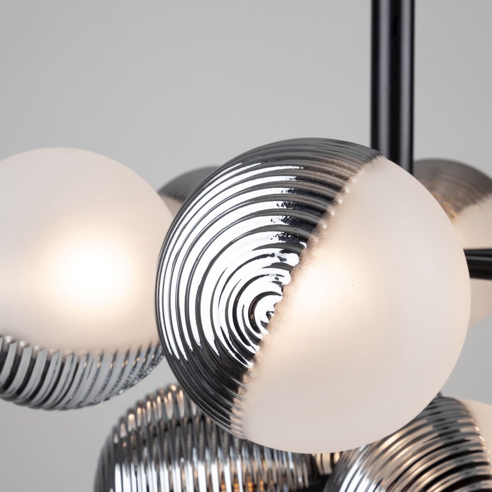 Bolla Collection 13Light Chandelier Black. Picture 6