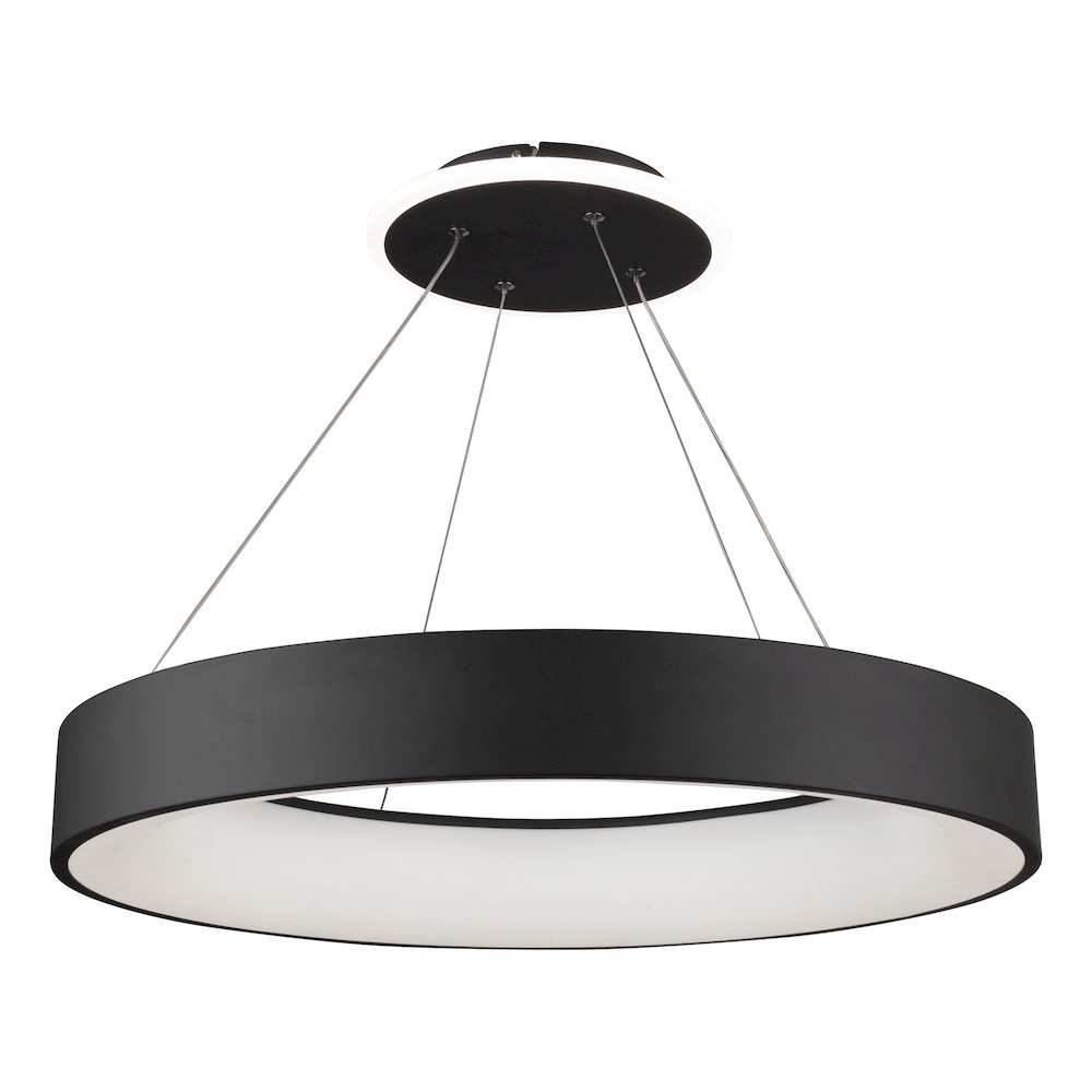 Lazio Collection Integrated LED Chandelier, Black. Picture 2