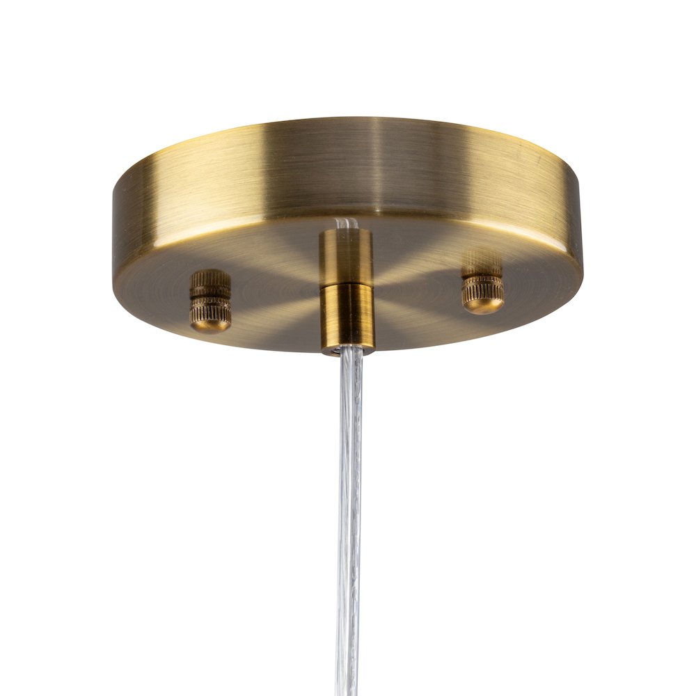 Sunnyvale Collection 1Light Pendant Brass. Picture 4