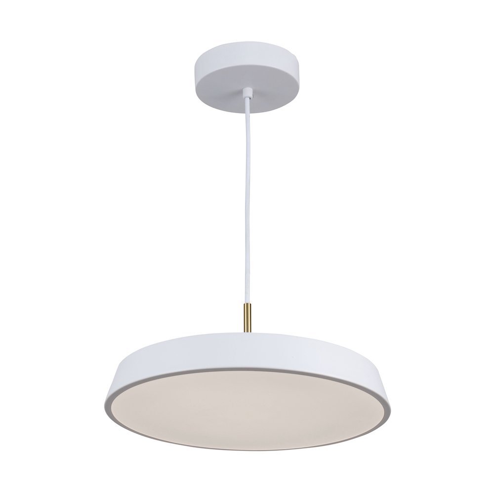 Lexi Collection 1Light 12" Pendant White. Picture 1