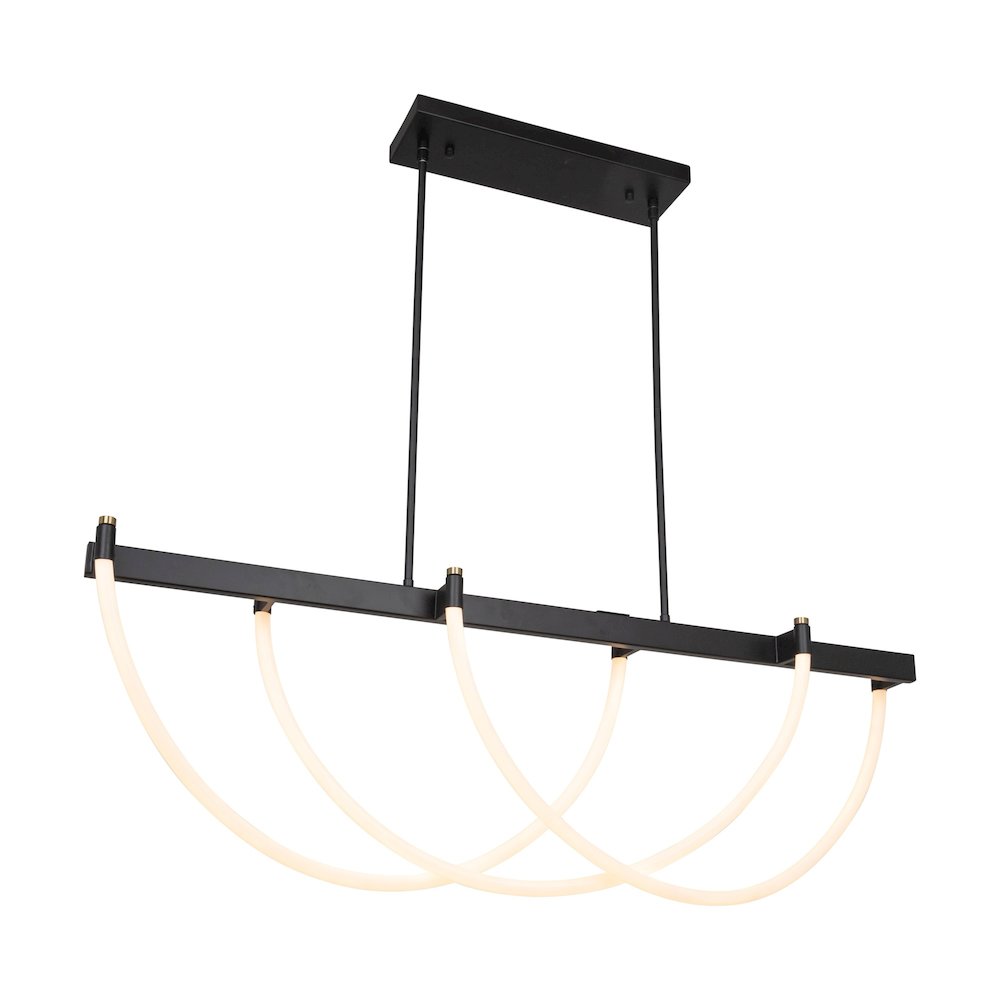 Cascata Collection Island Light Black and Brushed Brass. Picture 1