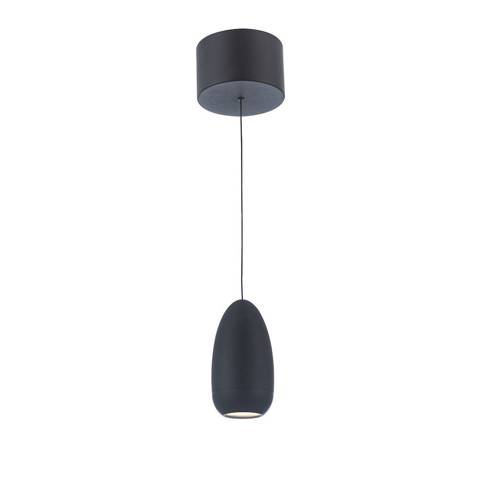 Royal Pearl Collection Integrated LED Pendant, Black. Picture 1