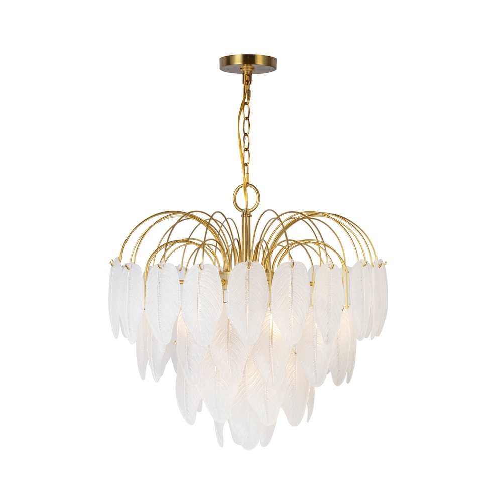 Alessia Collection 24Light Chandelier Brushed Brass. Picture 4
