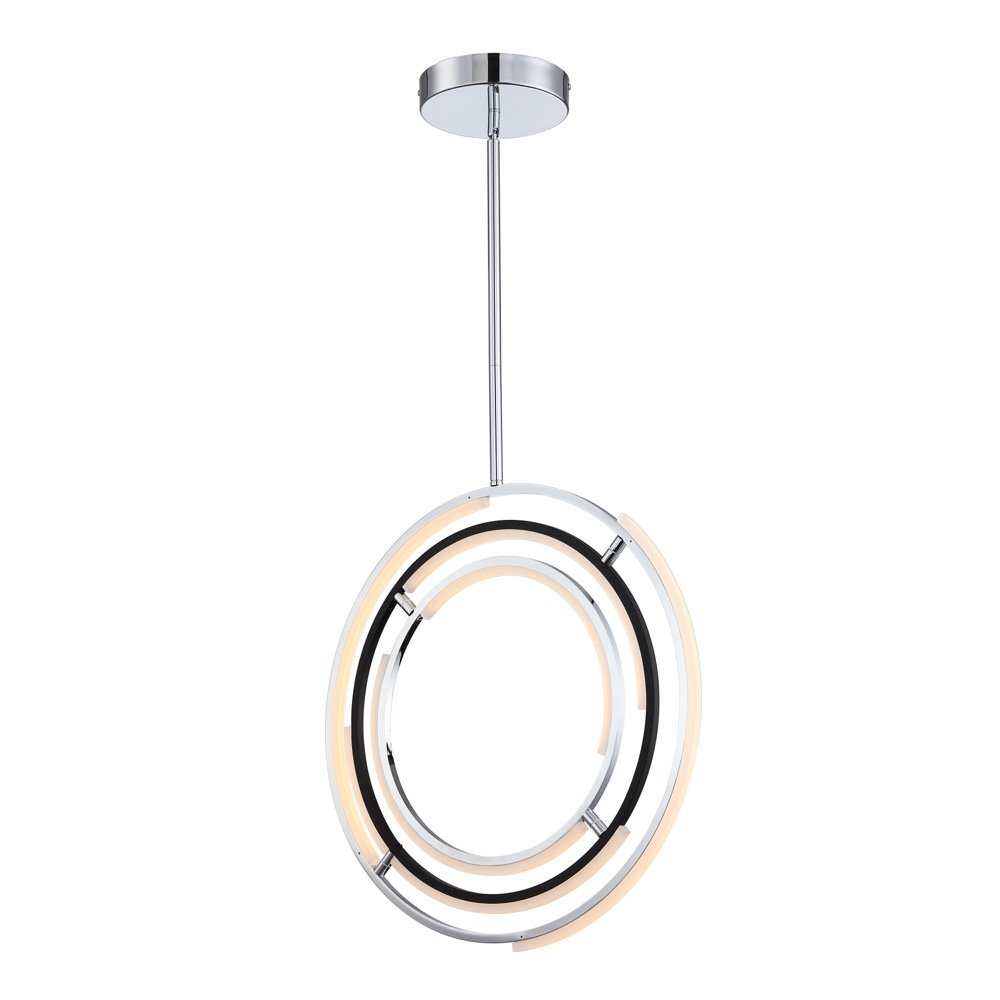 Trilogy Collection Integrated LED 24 in. Pendant, Polished Nickel. Picture 2