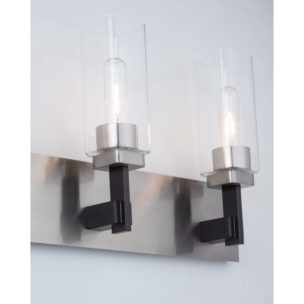 Arlington Collection 3Light Bathroom Vanity Fixture Satin Nickel. Picture 6