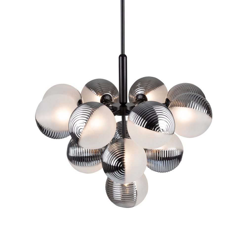Bolla Collection 13Light Chandelier Black. Picture 4